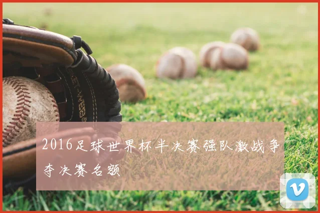 2016足球世界杯半决赛强队激战争夺决赛名额