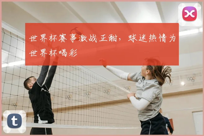 世界杯赛事激战正酣，球迷热情为世界杯喝彩